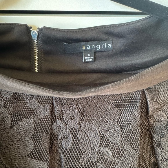 NWT Sangria Black floral mesh Lace Maxi Skirt - Picture 4 of 5